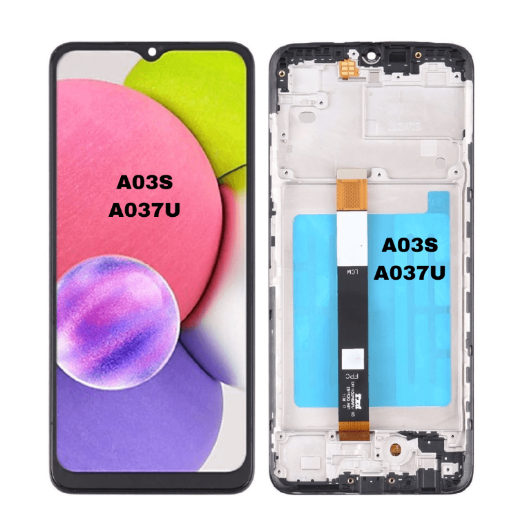 Replacement LCD Screen & Digitizer Full Assembly with Frame For Samsung Galaxy A03s SM-A037U US Edition - Best Cell Phone Parts Distributor in Canada, Parts Source Replacement LCD Screen & Digitizer Full Assembly with Frame For Samsung Galaxy A03s SM-A037U US Edition - Best Cell Phone Parts Distributor in Canada, Parts Source